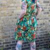 Orangutan Tea Dress in Stretch Cotton from Run and Fly - Image 5