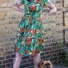 Orangutan Tea Dress in Stretch Cotton from Run and Fly - Image 3