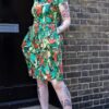 Orangutan Tea Dress in Stretch Cotton from Run and Fly - Image 6