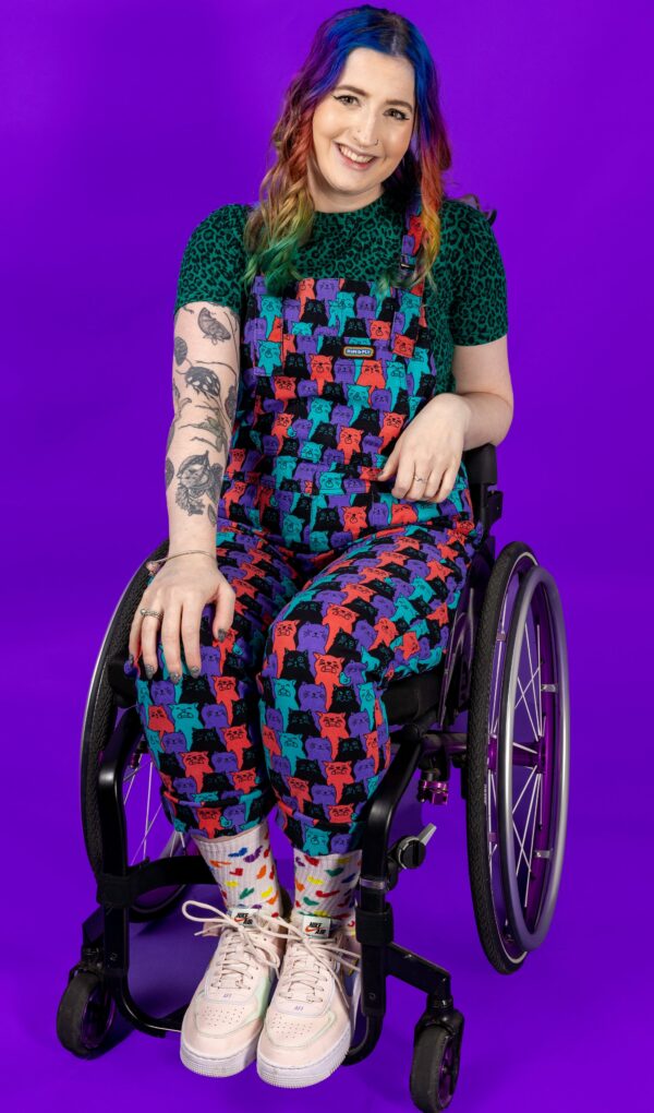 Cat Chorus Dungarees Unisex in Cotton Stretch Twill by Run and Fly