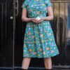 Pumpkin Patch Tea Dress in Stretch Cotton from Run and Fly - Image 2