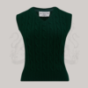 Cable Knit Slipover Tank Top by the Seamstress of Bloomsbury - Image 6