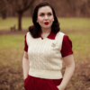 Cable Knit Slipover Tank Top by the Seamstress of Bloomsbury - Image 4
