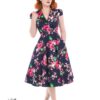 Midnight Garden Swing Dress by Hearts and Roses sizes 8-26 - Image 5