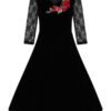 Divine Velvet Swing Dress by Hearts and Roses sizes 8-26 - Image 5