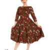 Francis Floral Swing Dress by Hearts and Roses sizes 8-26 - Image 2