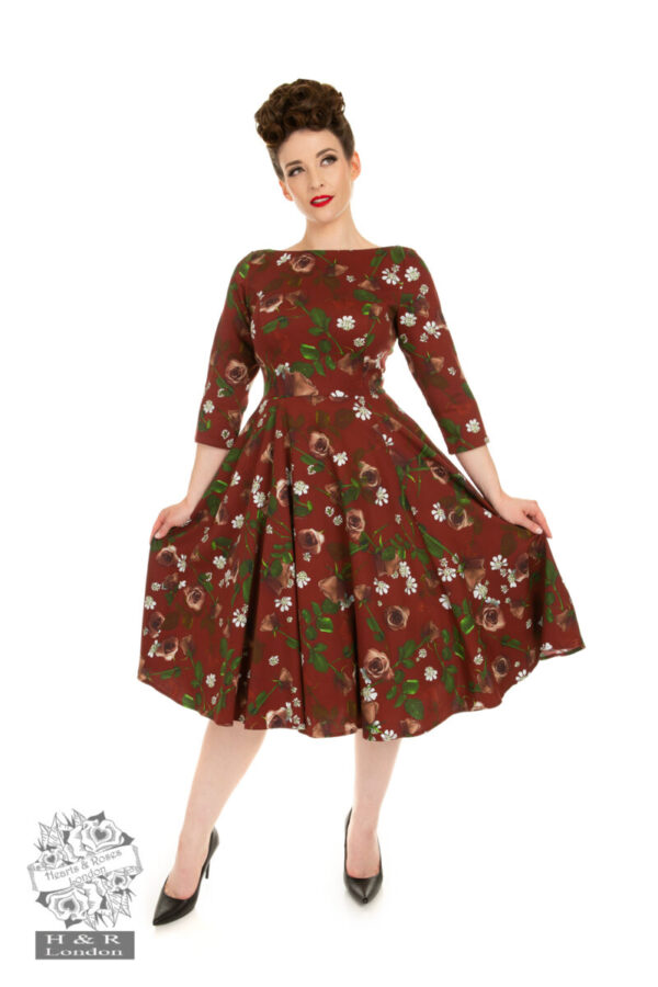 Francis Floral Swing Dress by Hearts and Roses sizes 8-26