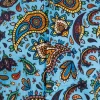 Sky Blue Paisley Short Sleeve Shirt By Run and Fly - Image 3