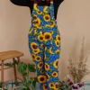 Run & Fly x Jen James Design Forget Me Not Stretch Twill Dungarees - Image 2