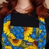 Run & Fly x Jen James Design Forget Me Not Stretch Twill Dungarees - Image 3
