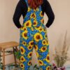 Run & Fly x Jen James Design Forget Me Not Stretch Twill Dungarees - Image 5