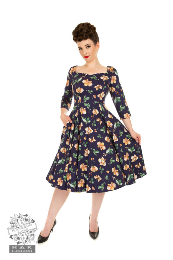 Sharon Floral Swing Dress by Hearts & Roses