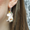 Moomin and Snorkmaiden Enamell Earrings by House of Disaster - Image 4