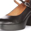 Amara T Bar Shoes in Black Leather - Image 2