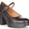 Amara T Bar Shoes in Black Leather - Image 3