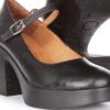 Amara T Bar Shoes in Black Leather - Image 4