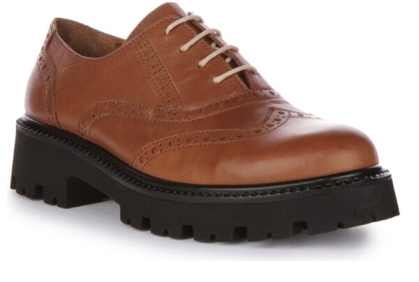 Millie Brown Leather Justin Reess Brogues