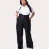Pinstripe Thelma Suspender Trousers by Unique Vintage - Image 8