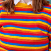 Rainbow Cropped Unisex Jumper by Run and Fly - Image 4