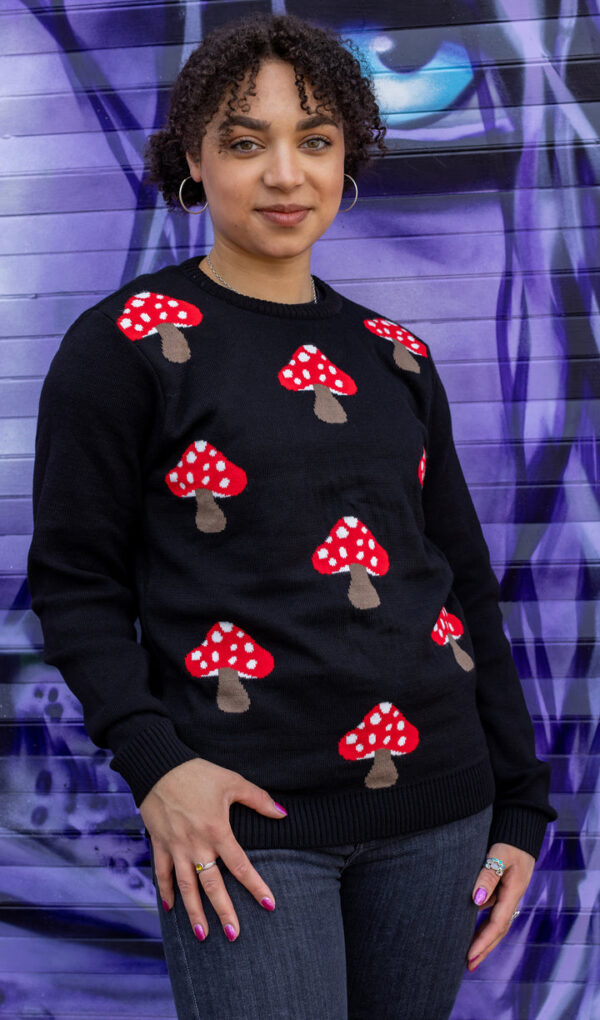 Mushroom Unisex Jumper by Run and Fly