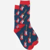 Guitar Print Socks - Image 2