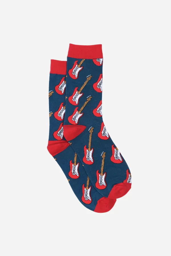 Guitar Print Socks