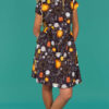 Solar Witch Tea Dress in Stretch Cotton by Run & Fly - Image 4