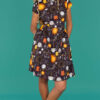 Solar Witch Tea Dress in Stretch Cotton by Run & Fly - Image 4