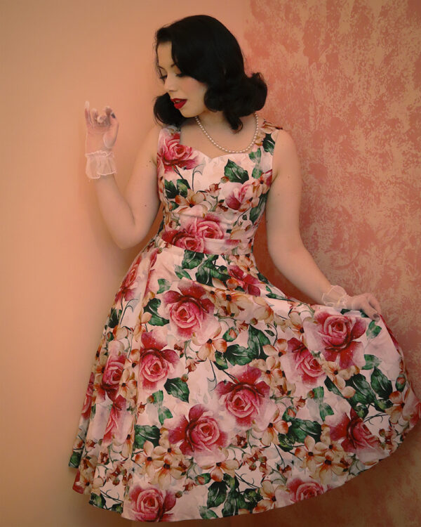 Gracie Floral Swing Dress by Hearts and Roses
