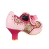 Jazz Cat Pink Glittery Heels by Irregular Choice - Image 5