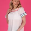 White Smock Top by Sarta MSH - Image 4
