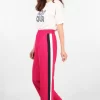 Double Stripe Hot Pink Wide Leg Trousers by Sarta MSH - Image 5