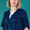 Blue Leopard Cotton Shirt by Run and Fly - Image 2
