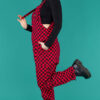 Checkerboard Stretch Twill Dungarees by Run and Fly - Image 4