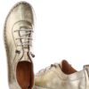 Lexi Flexible Leather Shoes in Gold - Image 3