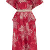Ayda Dress with Matching Bolero in Ruby Palm Print by Rocknromance - Image 6