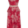 Ayda Dress with Matching Bolero in Ruby Palm Print by Rocknromance - Image 5