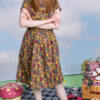 Leaves Tea Dress in Stretch Cotton by Run and Fly - Image 4