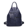 Vegan Leather Multi Pocket Backpack in Assorted Colours - Image 6
