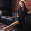 Peggy Wrap Dress in French Navy Polka Dot by The Seamstress of Bloomsbury - Image 4
