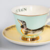 Doggie Tea Cup and Saucer by Yvonne Ellen - Image 2