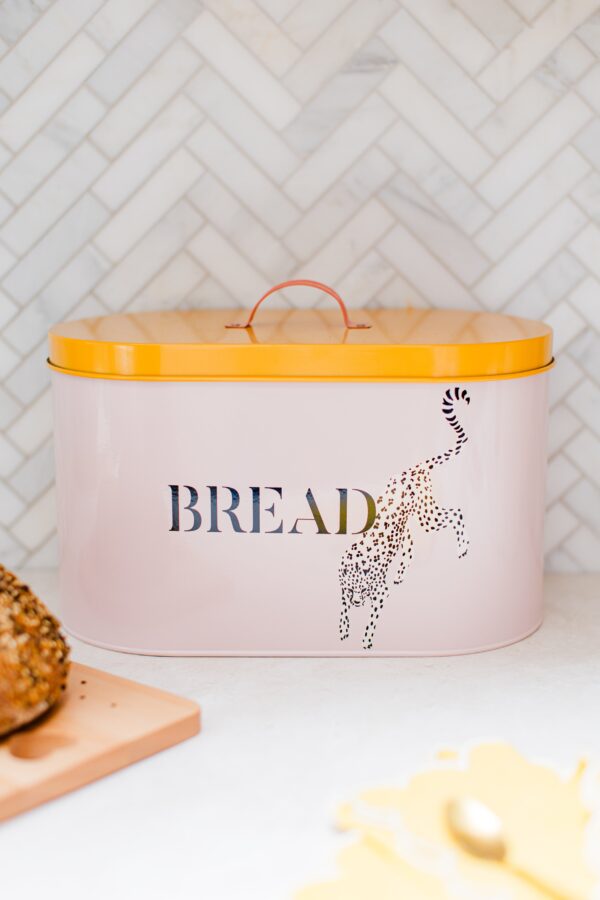 Cheetah Bread Bin by Yvonne Ellen