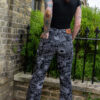 Black White  Floral Flares by Run and Fly - Image 3