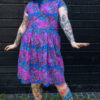 Jellyfish Tea Dress in Stretch Cotton by Run and Fly - Image 5