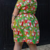 In the Geese Garden Tea Dress in Stretch Cotton by Run and Fly - Image 3