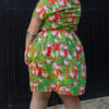 In the Geese Garden Tea Dress in Stretch Cotton by Run and Fly - Image 3