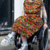 Red Panda Tea Dress in Stretch Cotton by Run and Fly - Image 2
