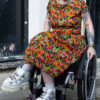 Red Panda Tea Dress in Stretch Cotton by Run and Fly - Image 2