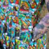 Tarot Dino Tea Dress in Stretch Cotton by Run and Fly - Image 2