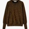 Bronze Glitter Balloon Sleeve Jumper by Sarta MSH - Image 4